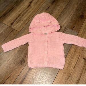 Carter's Pink Knit Hooded Jacket